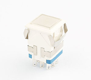 KD2雙極全白按鈕開關